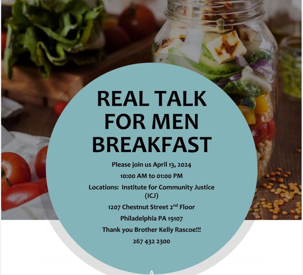 Real Talk For Men Breakfast
