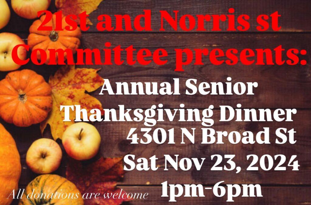 Annual Senior Thanksgiving Dinner